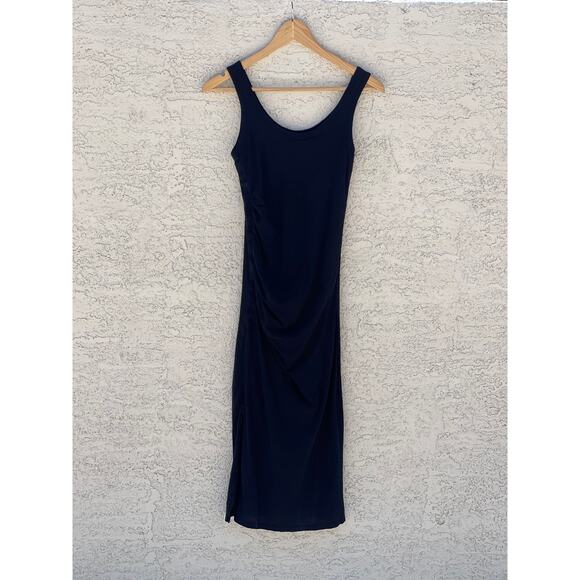 ALLSAINTS Dresses & Skirts - All Saints Black Ruched Midi Dress - Small